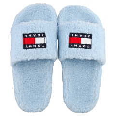 Tommy Jeans WARM LINING FLAG POOL Women Slippers Sandals in Light Blue