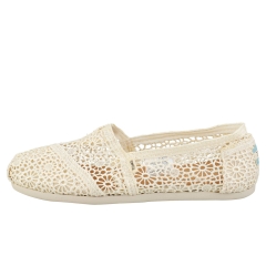 Toms CLASSIC MOROCCAN CROCHET Women Slip On Shoes in Natural