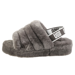 UGG FLUFF YEAH SLIDE Women Slippers Sandals in Charcoal