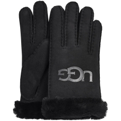 UGG SHEEPSKIN LOGO Gloves in Black