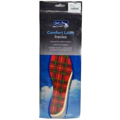Woly TARTAN COMFORT LATEX Insoles in Clear