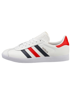 adidas GAZELLE Men Casual Trainers in White Navy Red
