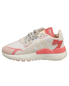 adidas NITE JOGGER Women Fashion Trainers in White Pink
