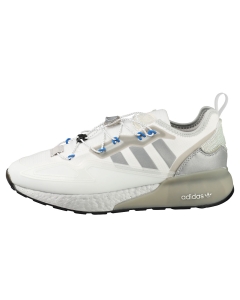 adidas ZX 2K BOOST Unisex Fashion Trainers in White Silver