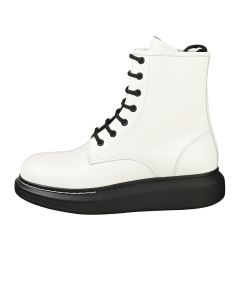 Alexander McQueen HYBRID Women Ankle Boots in White Black