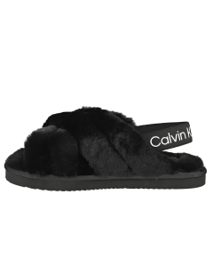Calvin Klein HOME SLIPPER FAKE FUR Women Slippers Sandals in Black