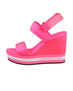 Calvin Klein SLING PES Women Wedge Sandals in Knockout Pink