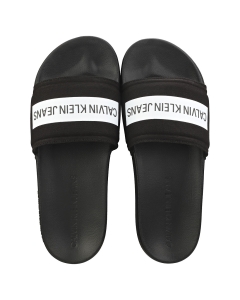 Calvin Klein TAPE INST Men Slide Sandals in Black