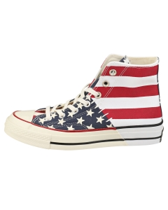 Converse CHUCK 70 HI Unisex Fashion Trainers in White Navy Red