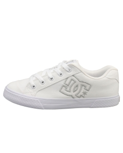 DC Shoes CHELSEA TX Women Skate Trainers in White Silver