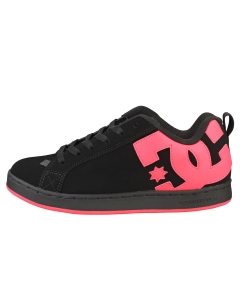 DC Shoes COURT GRAFFIK Women Skate Trainers in Black Hot Pink