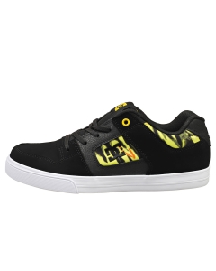 DC Shoes PURE ELASTIC SE Kids Skate Trainers in Black Yellow