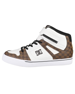 DC Shoes PURE HIGH-TOP SE EV SN Kids Fashion Trainers in White Brown