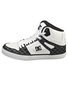 DC Shoes PURE HIGH-TOP WC Men Skate Trainers in White Black