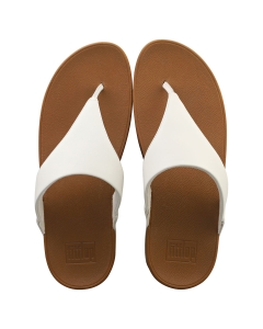 FitFlop LULU LEATHER TOEPOST Women Platform Sandals in White