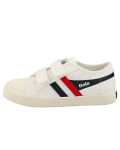 Gola COASTER Kids Fashion Trainers in White Navy Red