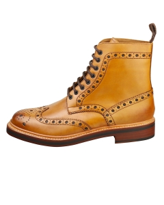 Grenson FRED Men Brogue Boots in Tan