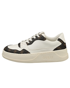 Guess FM7CAPFAL12 Men Casual Trainers in White Brown