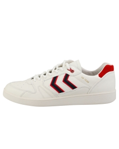hummel HB TEAM CREST Men Casual Trainers in White Red