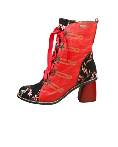 Laura Vita EVCAO Women Ankle Boots in Cerise