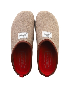Mercredy SLIPPER FLAT TAUPE Unisex Slippers Shoes in Taupe