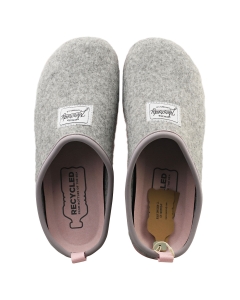 Mercredy SLIPPER GREY PINK Women Slippers Shoes in Grey Pink