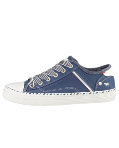Mustang LACE UP LOW TOP Women Casual Trainers in Jeans Blue