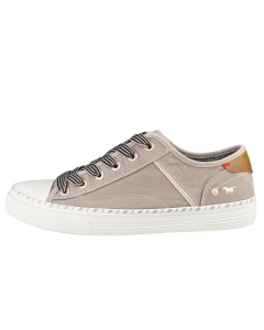 Mustang LACE UP LOW TOP Women Casual Trainers in Silver Grey
