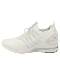 Mustang LACE UP LOW TOP SNEAKER Women Platform Trainers in White