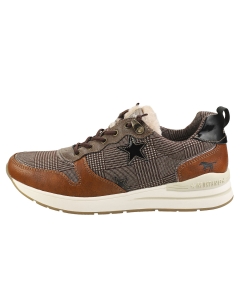 Mustang LACE UP LOW TOP STARS Women Fashion Trainers in Cognac