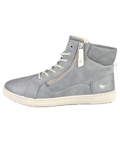 Mustang LACE UP SIDE ZIP MID Women Casual Trainers in Sky