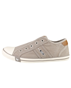 Mustang LOW TOP Women Casual Trainers in Silver Grey