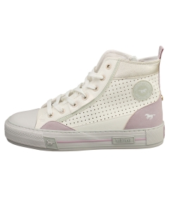 Mustang SIDE ZIP ZNEAKER Women Casual Trainers in White Violet