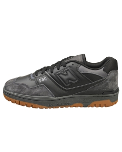 New Balance 550 Men Casual Trainers in Black Gum