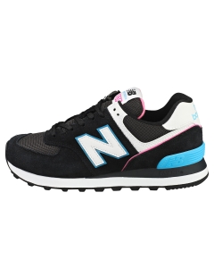 New Balance 574 Women Casual Trainers in Black Blue