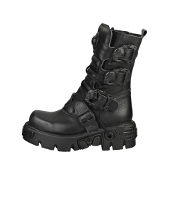 New Rock BOOT METALLIC M-391-S18 Unisex Platform Boots in Black