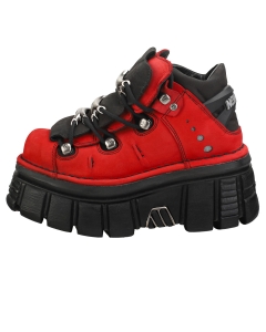 New Rock HALF BOOT TOWER Unisex Platform Shoes in Red Black