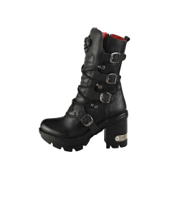 New Rock M-NEOTYRE05-S1 Unisex Platform Boots in Black