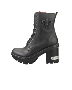 New Rock M-NEOTYRE07-S1 Unisex Ankle Boots in Black