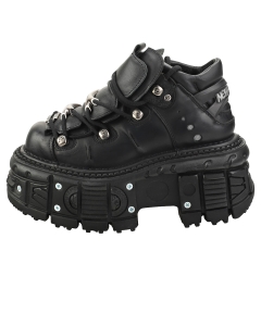 New Rock M-TANK106-C2 Unisex Platform Shoes in Black