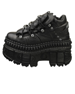 New Rock M-WALL106-S9 Unisex Platform Boots in Black
