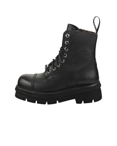 New Rock MILITARY STYLISH BOOTS Unisex Classic Boots in Black