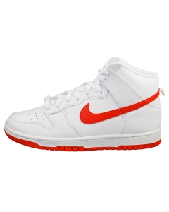 Nike DUNK HI RETRO Men Fashion Trainers in White Red
