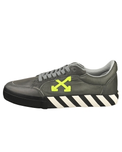 Off-White OFF VULCAN LOW Men Fashion Trainers in Grey Green