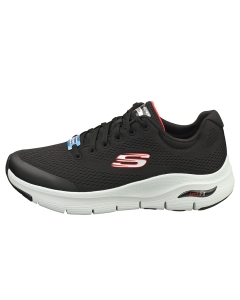 Skechers ARCH FIT Men Casual Trainers in Black Red