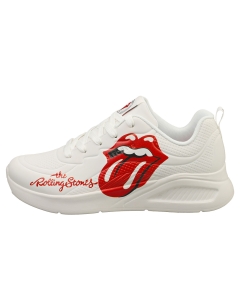 Skechers UNO LITE X THE ROLLING STONES Women Fashion Trainers in White Red