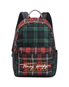 Tommy Hilfiger CHECK SIGNATURE LOGO Backpack in Check
