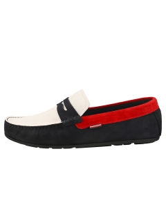 Tommy Hilfiger CLASSIC DRIVER Men Loafer Shoes in Navy White Red