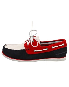 Tommy Hilfiger CORE C BLOCK Men Boat Shoes in Red White Blue