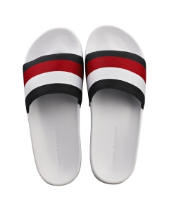 Tommy Hilfiger ESSENTIAL CORP Women Slide Sandals in Red White Blue